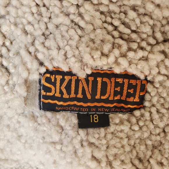 Skin Deep vintage shearling leather lamb's wool coat. Size 18 AUS (14 US) - Picture 10 of 12